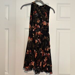 Free People Black Floral Dress